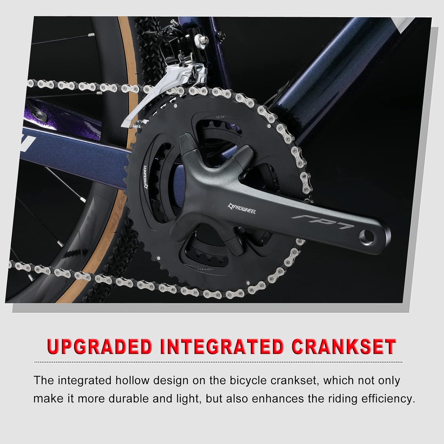 Imagen de KABON Bicicleta de Carretera de Carbono, 700C Bicicleta de Carreras de Carbono con Freno de Disco Shimano 105 de 22 velocidades para Hombres y Mujeres