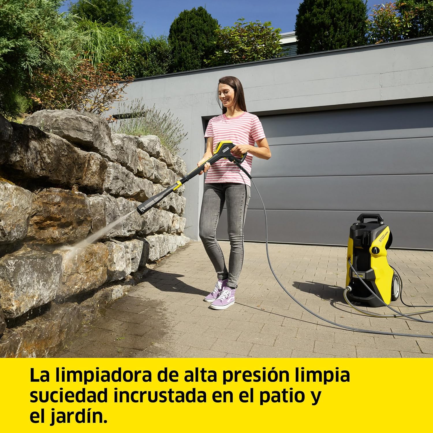Imagen de Kärcher Hidrolimpiadora K 7 Premium Smart Control Flex, presión: 180 Bar, caudal: 600 l/h, Rendimiento: 60 m²/h, Filtro de Agua, Peso: 17,9 kg, Manguera Flex, Lanza Multi Jet