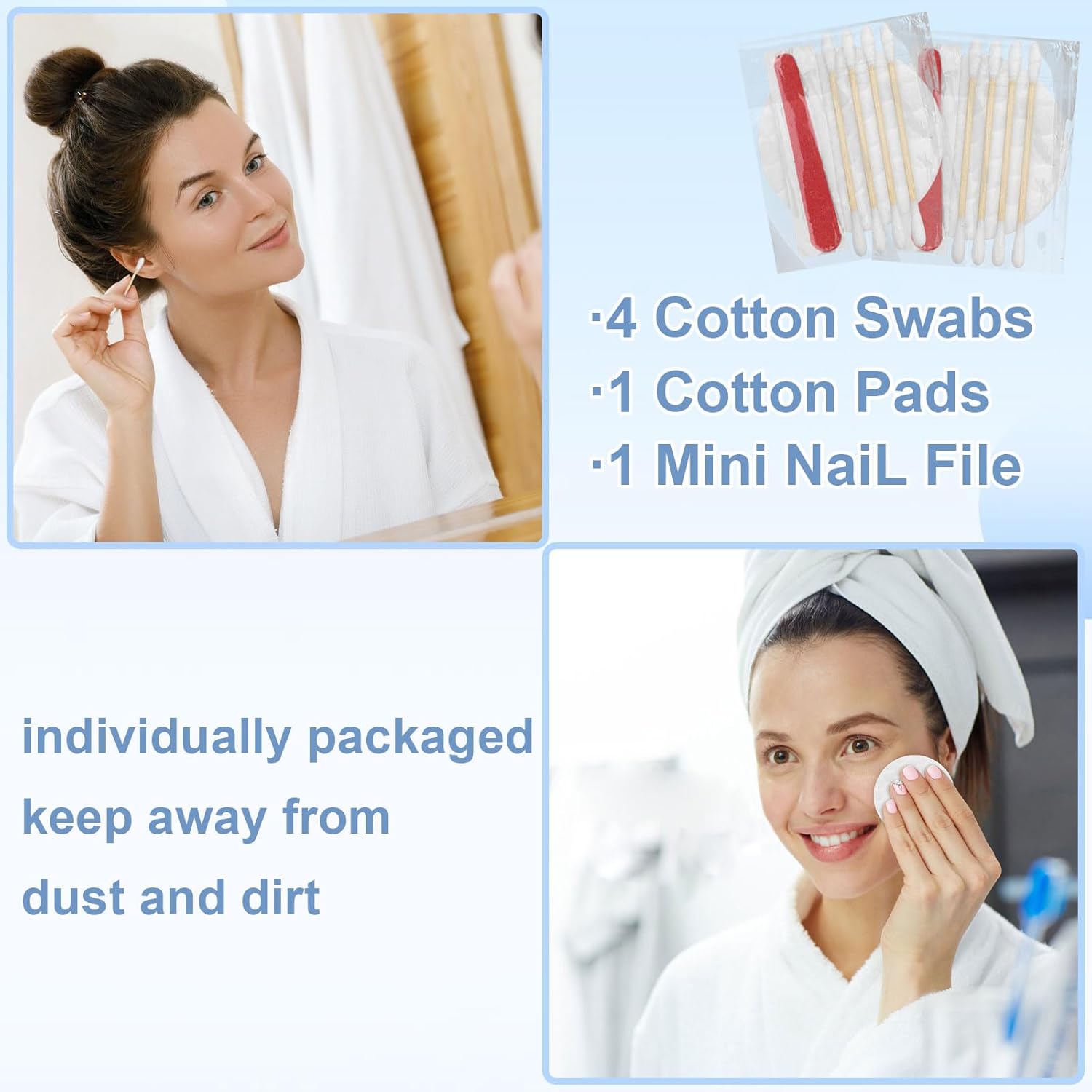 Imagen de Kit de higiene personal a granel para mujeres y hombres, suministros para personas sin hogar para viajes, hotel de caridad, hogar, camping, viajes (7 pulgadas, 40 unidades)