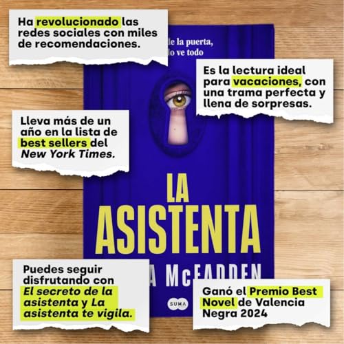 Imagen de La asistenta: El adictivo thriller viral que está arrasando internacionalmente: 1 (SUMA)