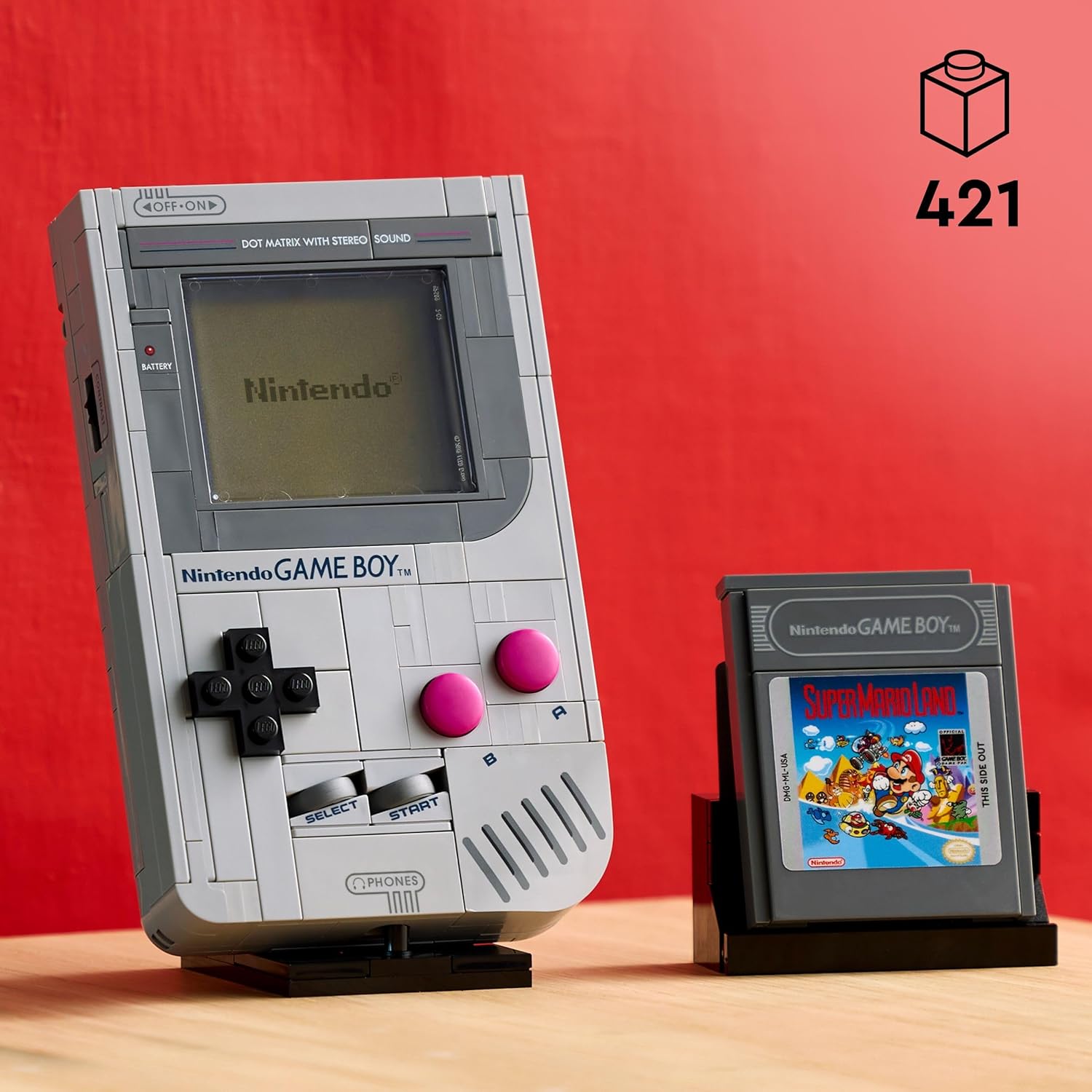 Imagen de LEGO Super Mario Game Boy Set de Exposición de Nintendo - Maqueta para Adultos con 2 Cartuchos de Videojuegos Inc. Zelda: Link's Awakening y Super Mario Land - Regalo para Gamers 72046