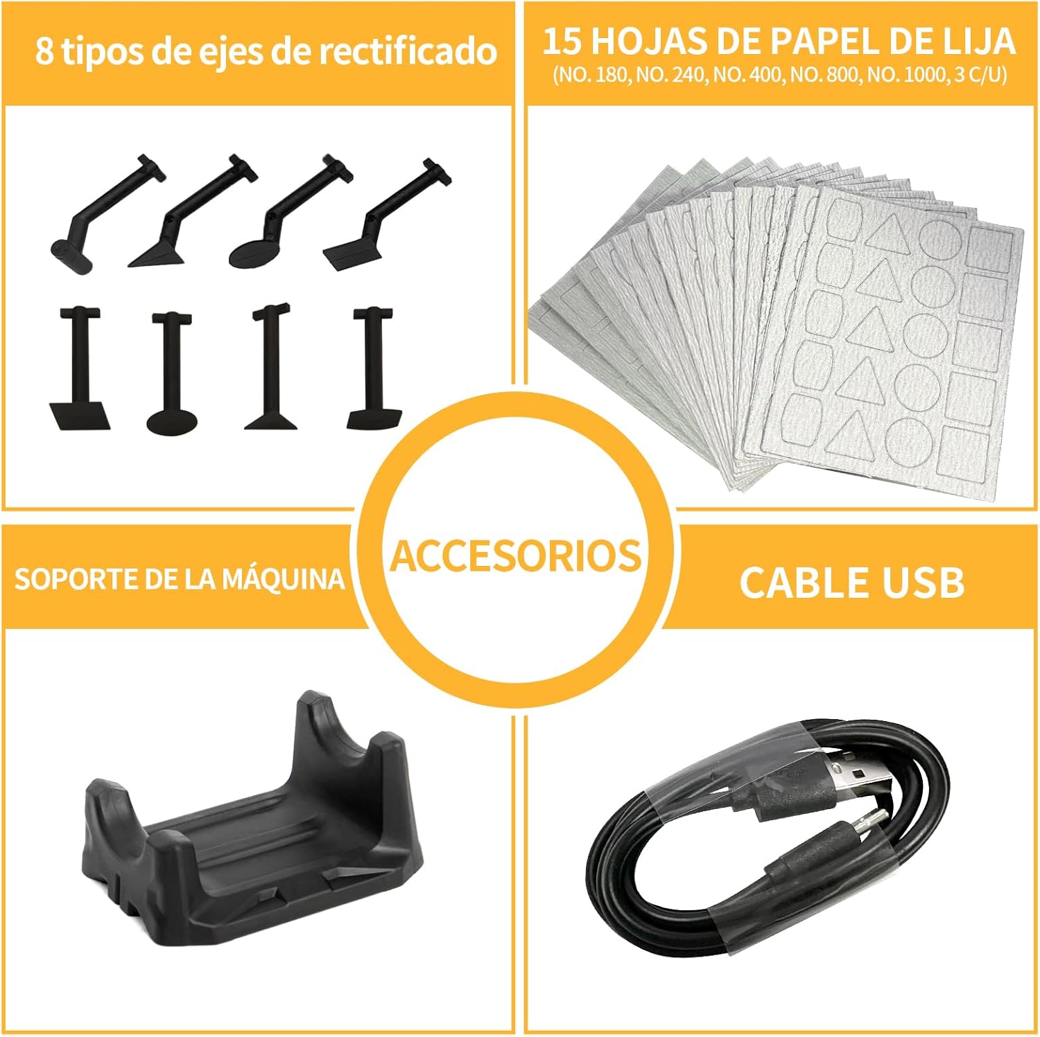 Imagen de Lijadora bolígrafo inalámbrica, 5 velocidades y carga USB con luz LED, herramienta eléctrica multiusos, mini lijadora eléctrica para lijado, pulido, acabado, manualidades de bricolaje