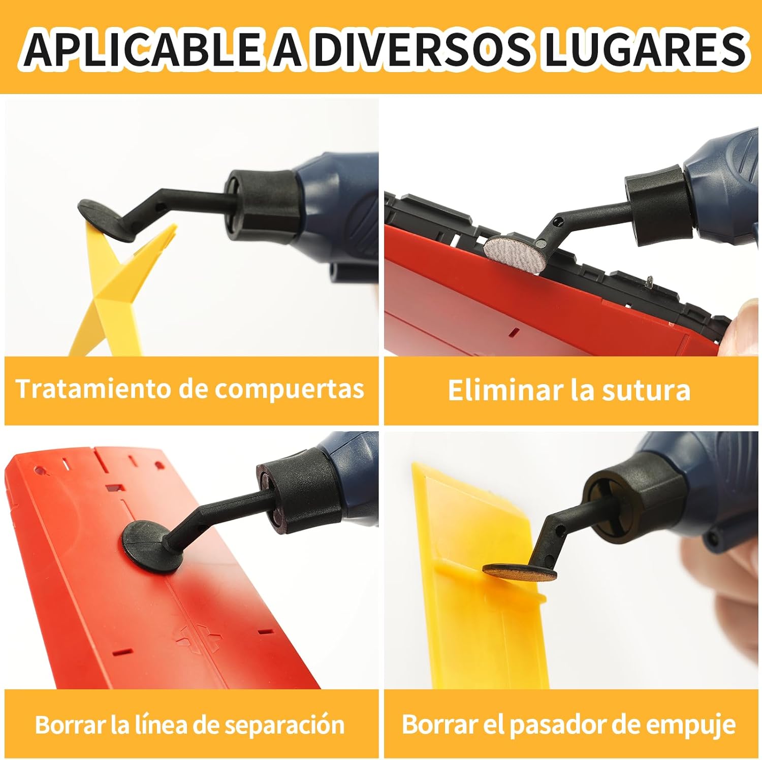 Imagen de Lijadora bolígrafo inalámbrica, 5 velocidades y carga USB con luz LED, herramienta eléctrica multiusos, mini lijadora eléctrica para lijado, pulido, acabado, manualidades de bricolaje