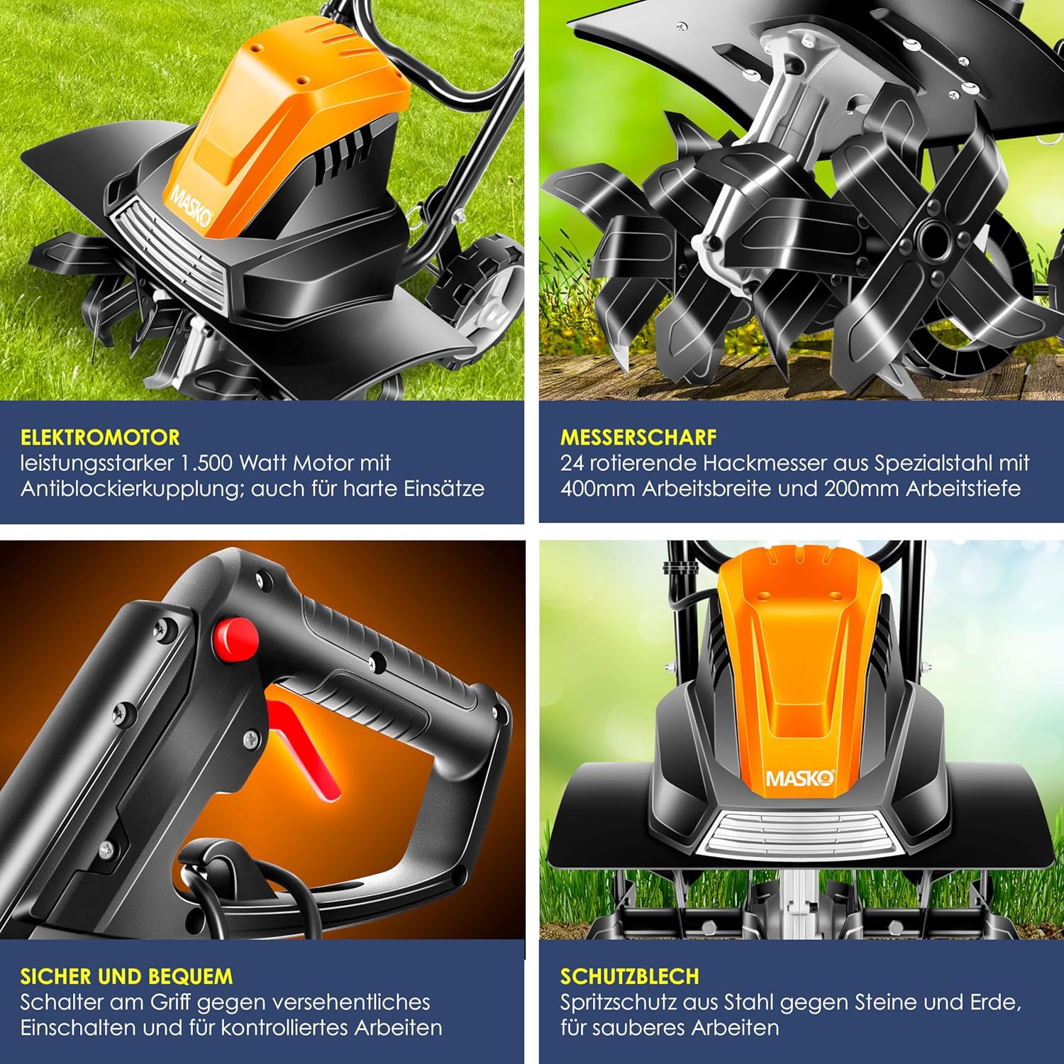 Imagen de MASKO Azada con Motor eléctrico 1500W