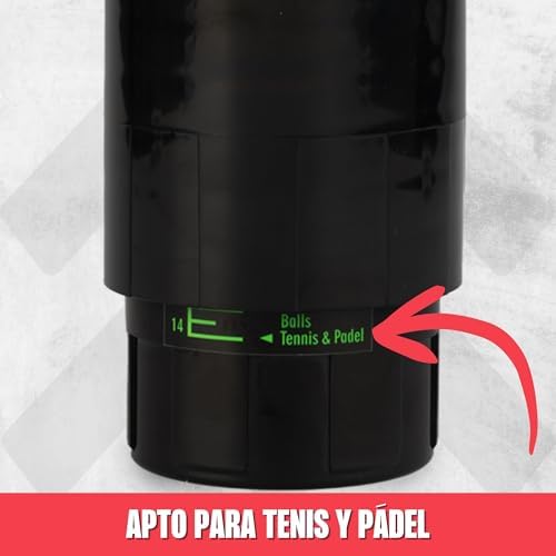 Imagen de MATCHU - Regulador de Presión para Pádel y Pelotas de Tenis - Soporte de Presión - Reparador de Presión - Presurizer de Bolas - Guardián de Presión - Ahorro de Presión - Extender la Vida Útil - Negro