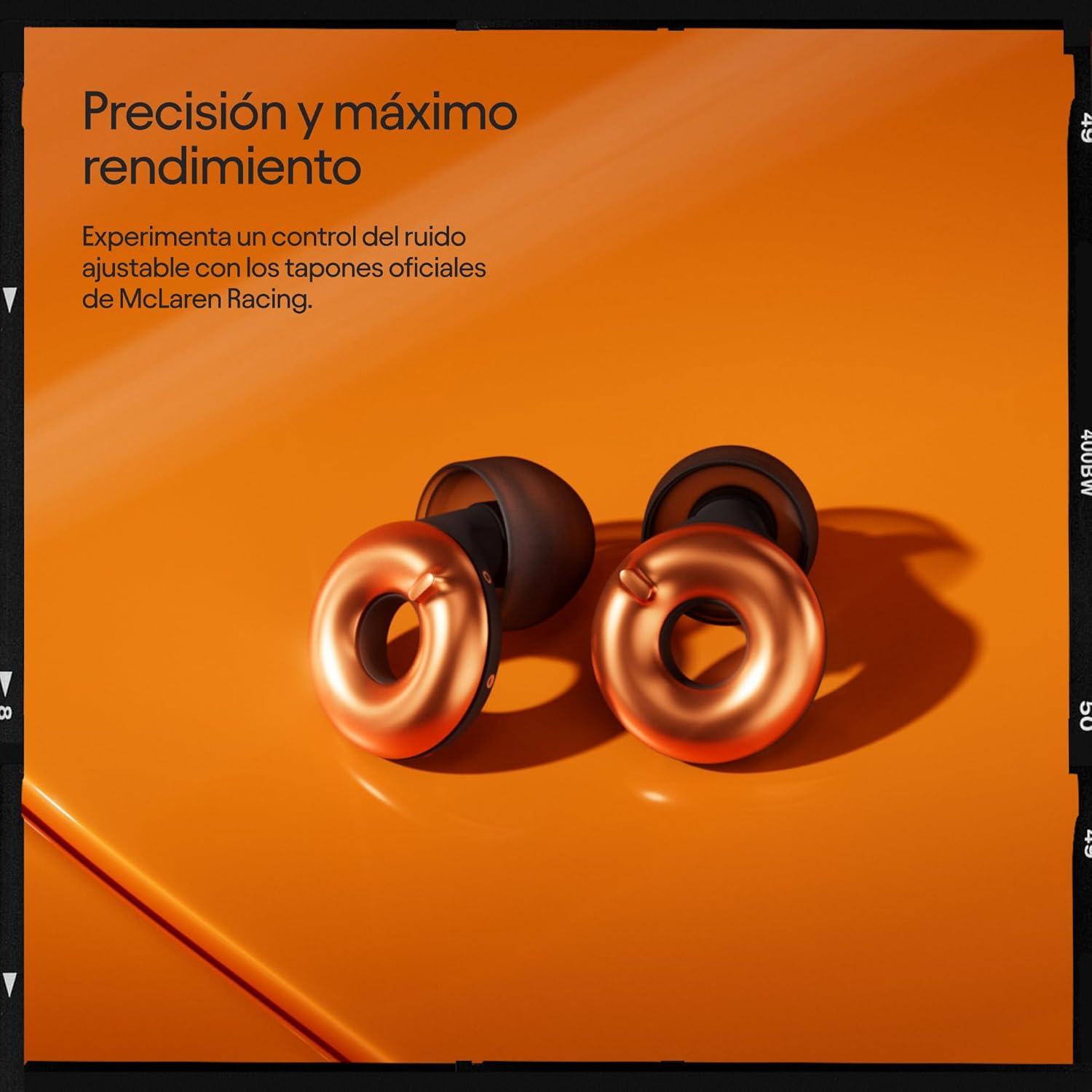 Imagen de McLaren Formula 1 Team x Loop Switch 2 Tapones ajustables - 3 modos para un control total | Reducción del ruido para concentrarse, viajar, deportes de motor | Reducción del ruido de 20-26 dB (SNR)