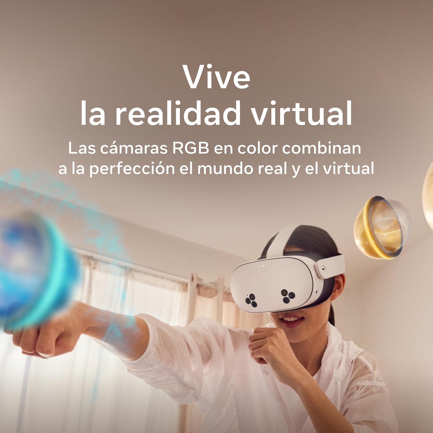 Imagen de Meta Quest 3S 256 GB — Sumérgete en la Realidad Virtual — Sube de Nivel con el Doble de Almacenamiento — Incluye 3 Meses de Meta Horizon+ Gratis para Que lo pruebes