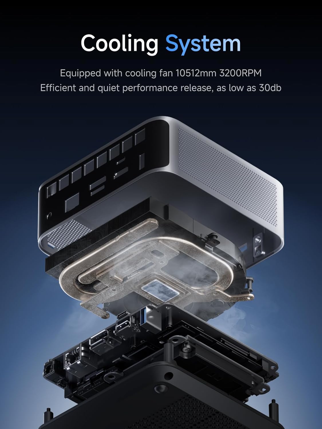 Imagen de Mini PC MINIS Forum M1 Pro-125H, Intel Core Ultra 5 125H 32 GB de RAM DDR5 1 TB de SSD M.2 PCIe4.0, Mini Ordenador de Sobremesa USB 4.0/Raid/OCuLink/Wi-Fi 7/BT 5.4