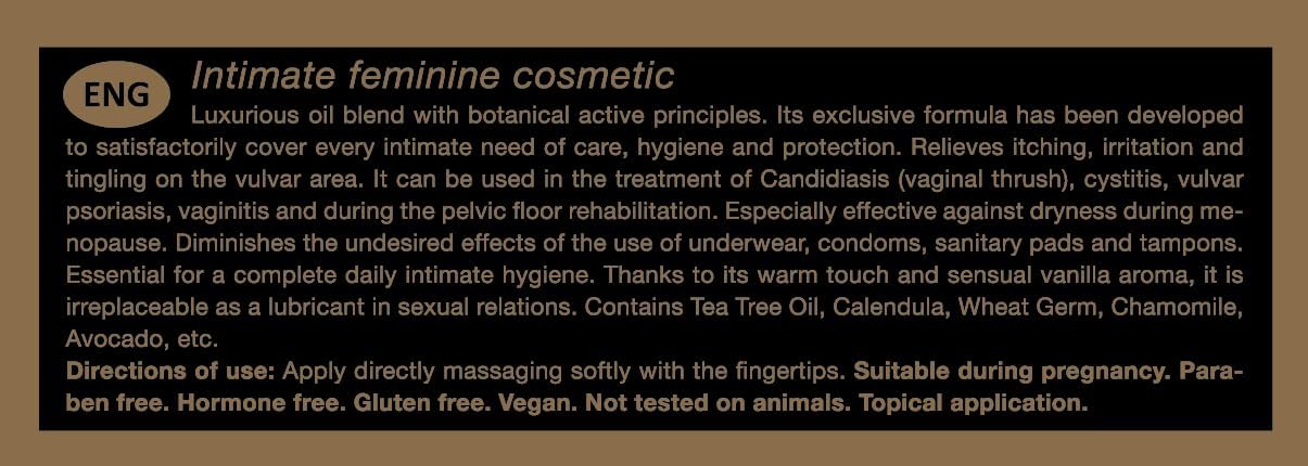 Imagen de Olevm íntimo di Pompeia, cosmético íntimo femenino - 15ml tamaño viaje con bolsa de terciopelo.