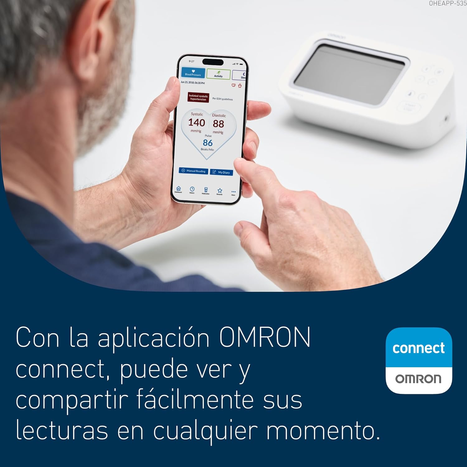 Imagen de OMRON X7 Smart AFib Tensiómetro | Detecta Fibrilación Auricular con cada toma de tensión en casa | Clínicamente validado incl. embarazo y diabetes | 2 Usuarios | Brazalete Intelli Wrap 22-42cm