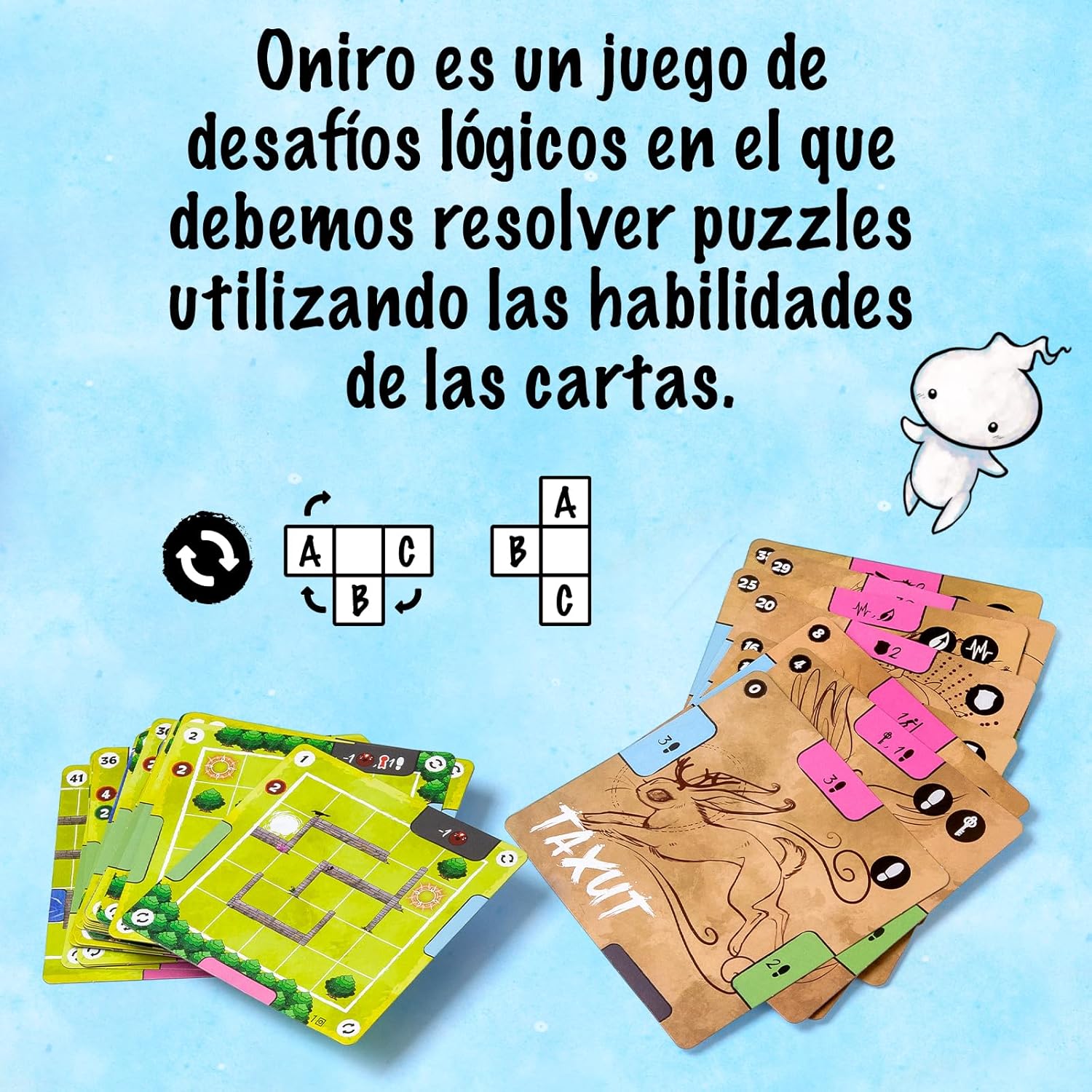 Imagen de Oniro – Juego de Mesa en Solitario para Adultos, Puzzle Estratégico y Reto Mental – 1 Jugador, 20 Min por Partida – Desafío de Lógica y Planificación