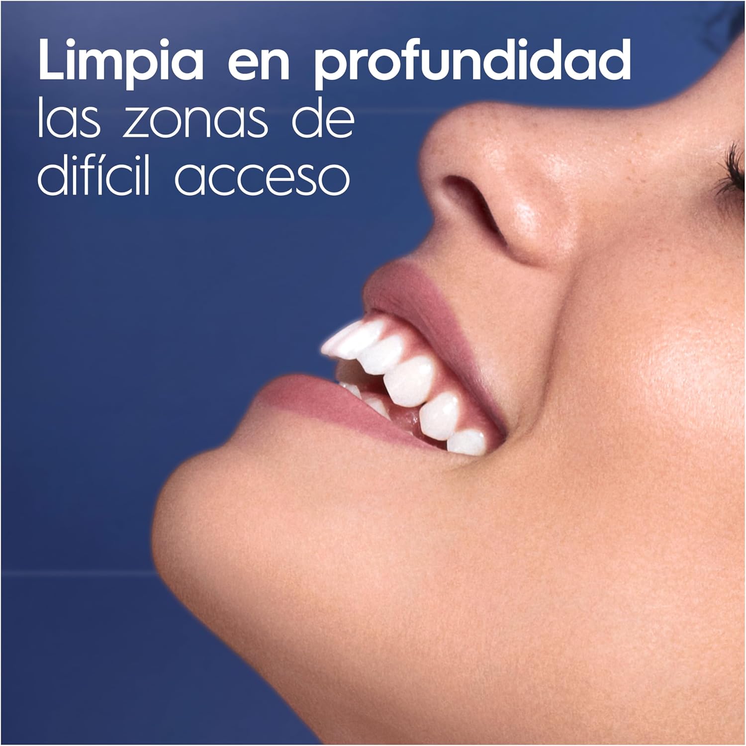 Imagen de Oral-B Centro de Salud Bucal con Irrigador Dental, Blanco/Azul - 1 Cabezal Oxyjet y 1 Cabezal Water Jet, Irrigador Bucal con 5 Modos de Presión de Agua, Regalos Orginales