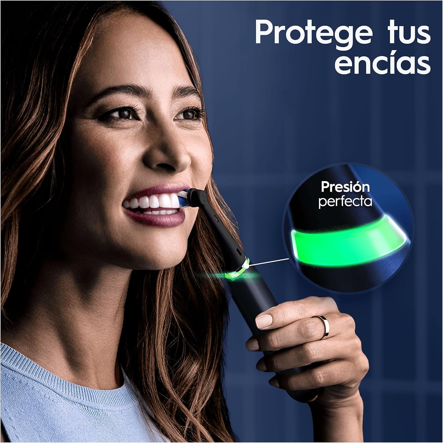 Imagen de Oral-B iO 9 Cepillo De Dientes Eléctrico Negro, 3 Cabezales, 1 Estuche Cargador De Viaje, 7 Modos De Cepillado, Sensor De Presión, Edición Especial, Diseñado Por Braun