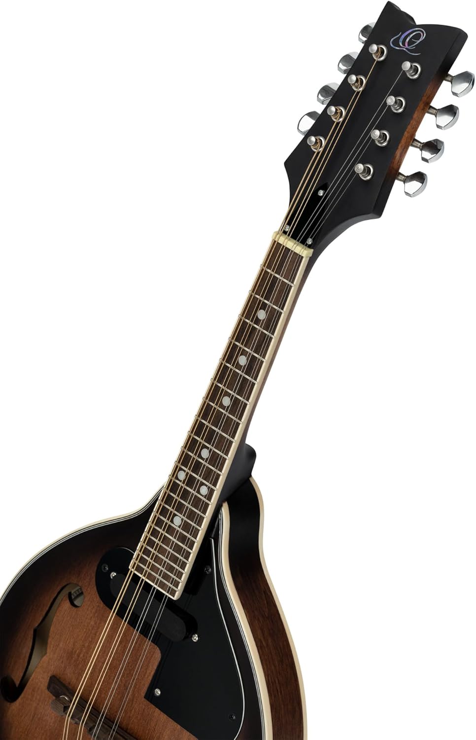 Imagen de Ortega Guitars Bluegrass RMAE30-WB - Mandolina estilo A - Serie Americana - Electroacústica - Abeto y arce con acabado satinado Whiskey Burst