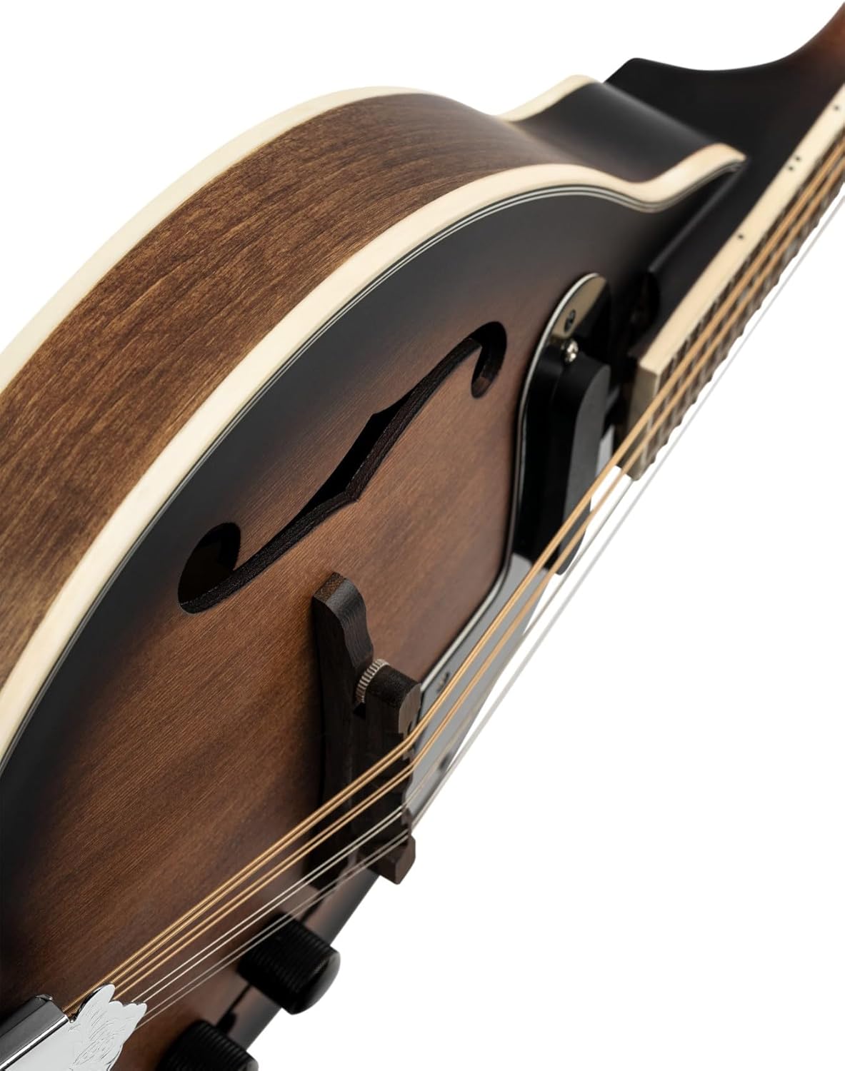 Imagen de Ortega Guitars Bluegrass RMAE30-WB - Mandolina estilo A - Serie Americana - Electroacústica - Abeto y arce con acabado satinado Whiskey Burst