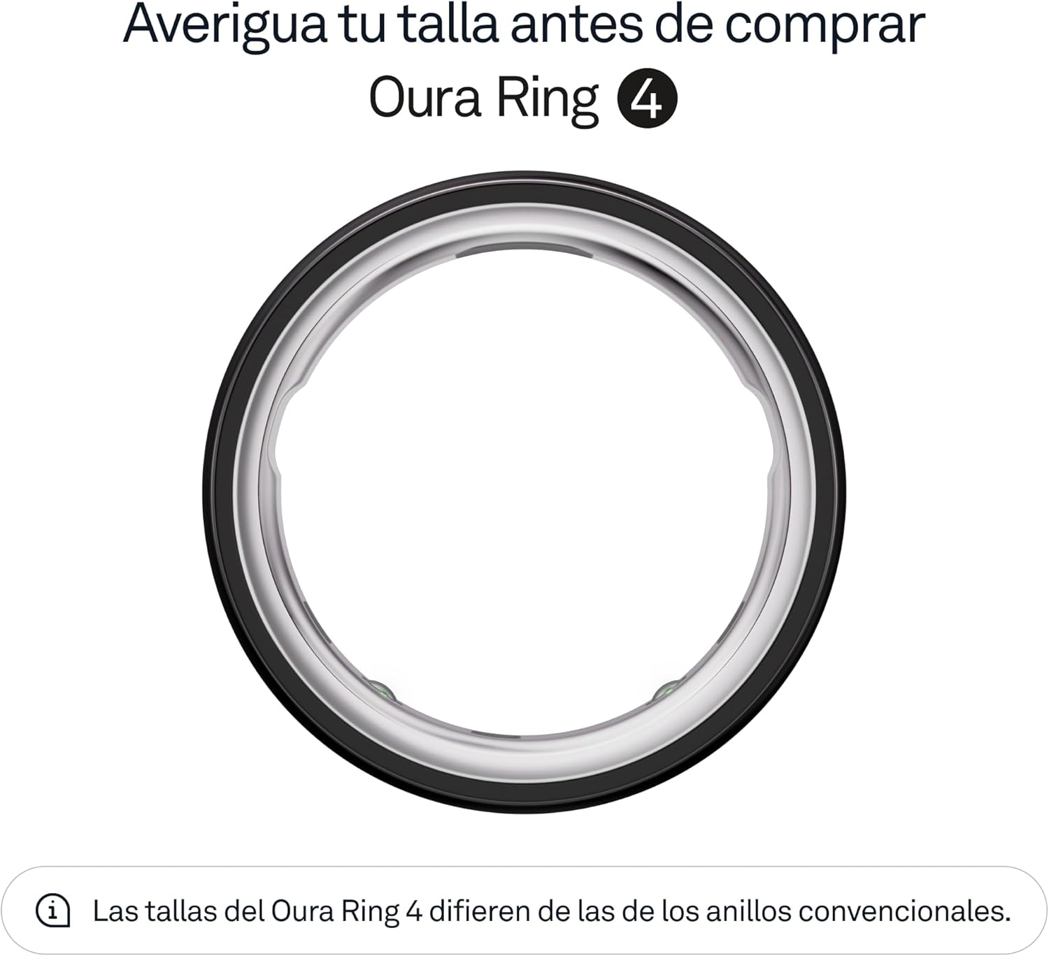 Imagen de OURA Ring 4 Anillo Inteligente - Black - Talla 10 | Averigua tu Talla con el Kit de Tallaje Ring 4 | Monitoriza el sueño, la FC, el estrés y más - hasta 8 días de autonomía