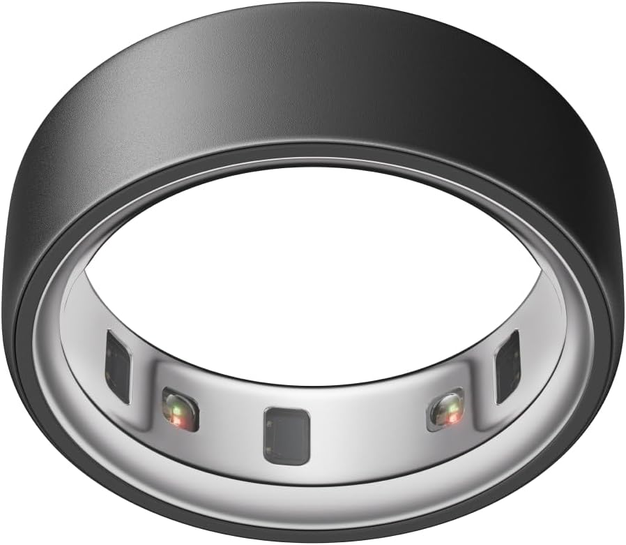 Imagen de OURA Ring 4 Anillo Inteligente - Black - Talla 10 | Averigua tu Talla con el Kit de Tallaje Ring 4 | Monitoriza el sueño, la FC, el estrés y más - hasta 8 días de autonomía