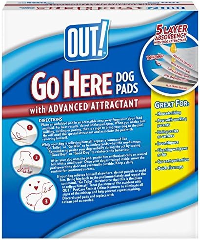 Imagen de OUT! PetCare out IR aquí Almohadillas de Entrenamiento para Perros (Pack de 100)