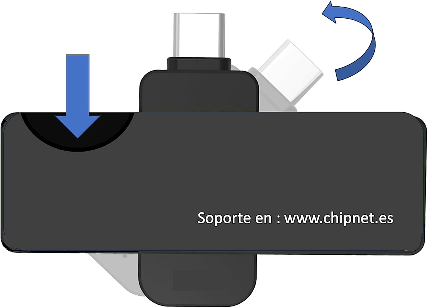 Imagen de PassKey Lector de DNI (Profesional)- USB C y A - Mac Intel-M1-M2-M3-M4 y Pro - Windows 10/11 y Linux Pro - Empresa Española con Soporte Personal.