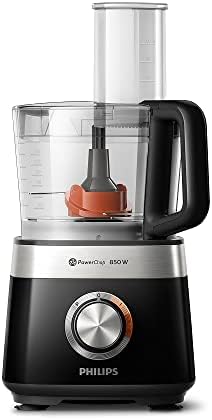 Imagen de Philips Robot de Cocina Compacto y Licuadora - 850W, 31 Funciones, Jarra 2.1L, PowerChop, Cuchilla de Acero Inoxidable (HR7530/10)