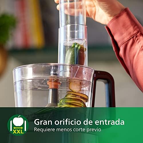 Imagen de Philips Robot de Cocina Compacto y Licuadora - 850W, 31 Funciones, Jarra 2.1L, PowerChop, Cuchilla de Acero Inoxidable (HR7530/10)