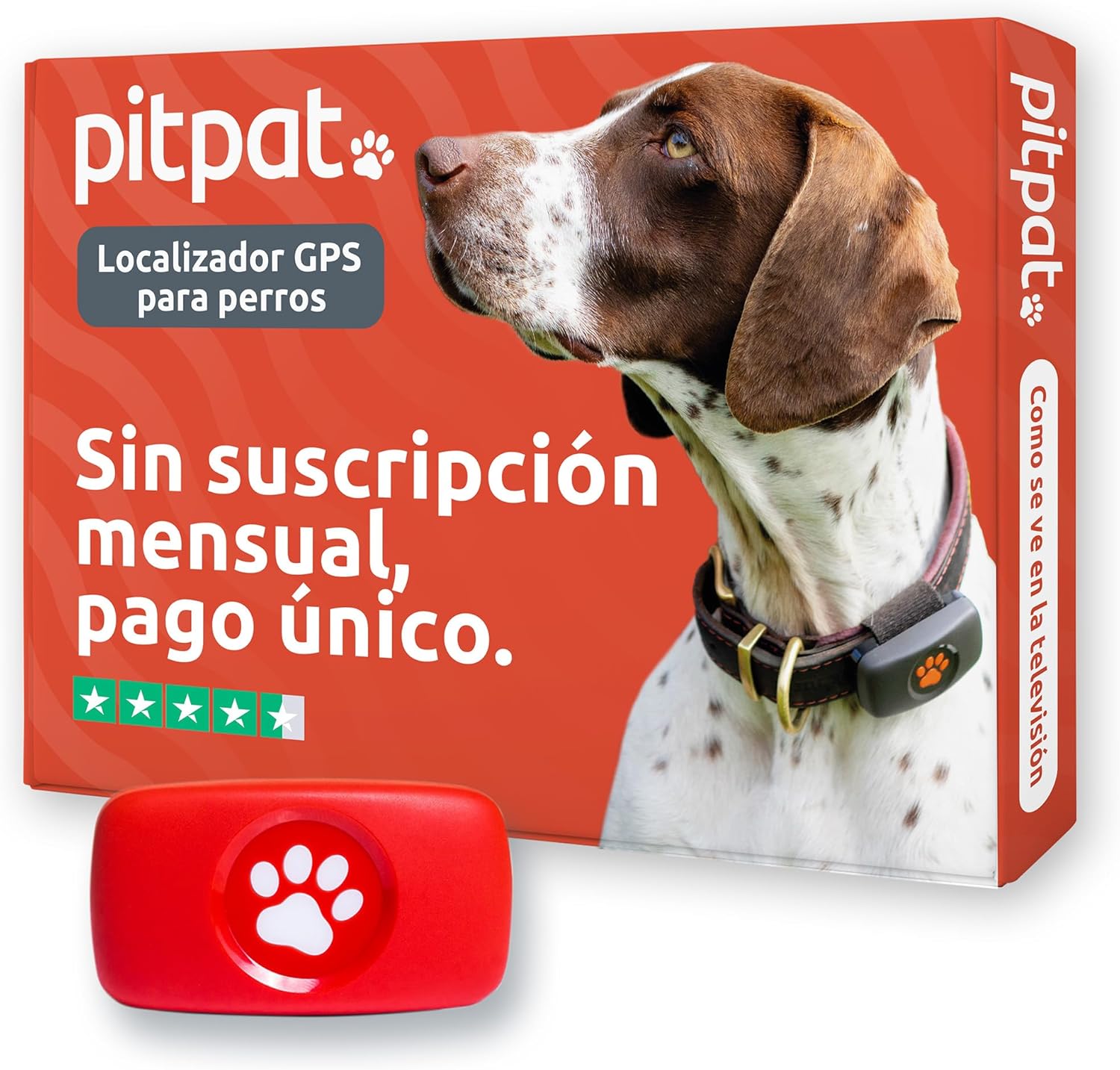 Imagen de PitPat Localizador GPS Perros - Sin Suscripción - Rastreador De Actividad Inteligente, Rastreo Vía Satélite con Alcance Ilimitado - Rastreador De Mascotas 100% Impermeable (Negro)