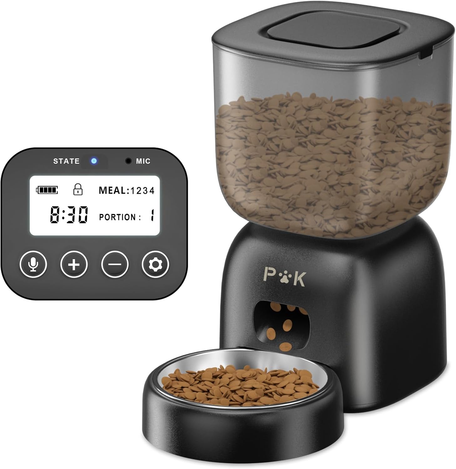 PUPPY KITTY Cady Comedero Automático Gato, 3L Dispensador