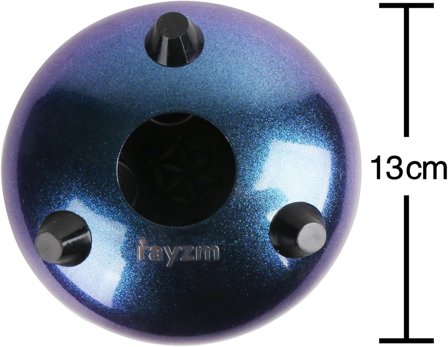 Imagen de Rayzm Tambor de Lengua de Acero de Titanio con Bolsa, 5 Pulgadas (13cm) 8 Notas Handpan Tank Drum Kit, Instrumento de Percusión Portátil con Tecla C
