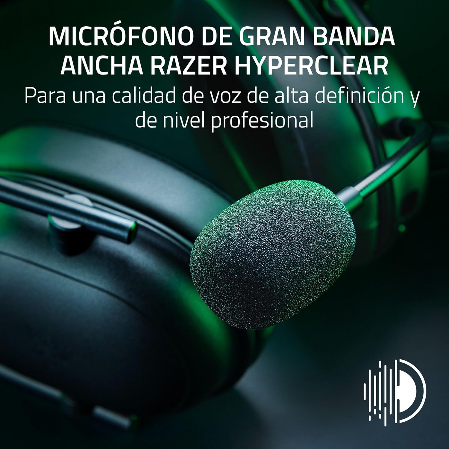 Imagen de Razer BlackShark V2 HyperSpeed para PC - Auriculares para esports inalámbricos y ligeros (280 g, Micrófono HyperClear, Diafragmas TriForce de titanio de 50 mm, Bluetooth) Negro