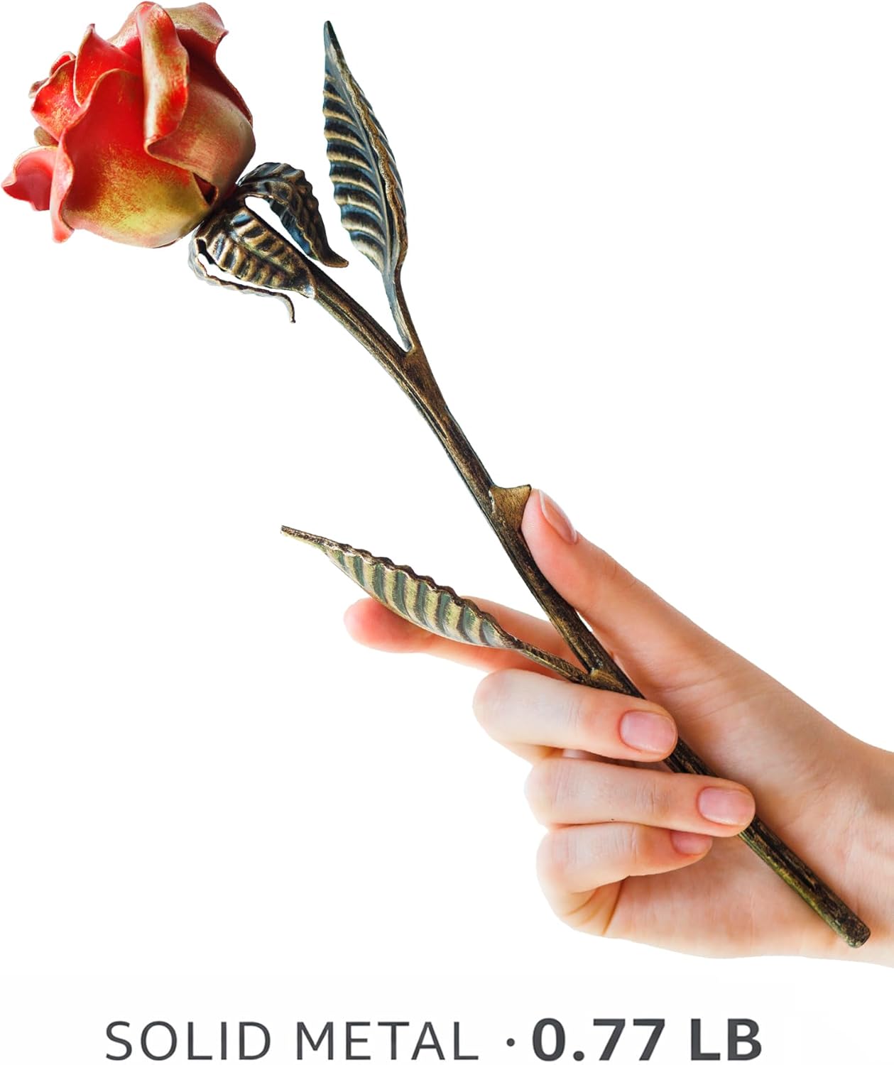 Imagen de Red Metal Rose (Signle Rose)