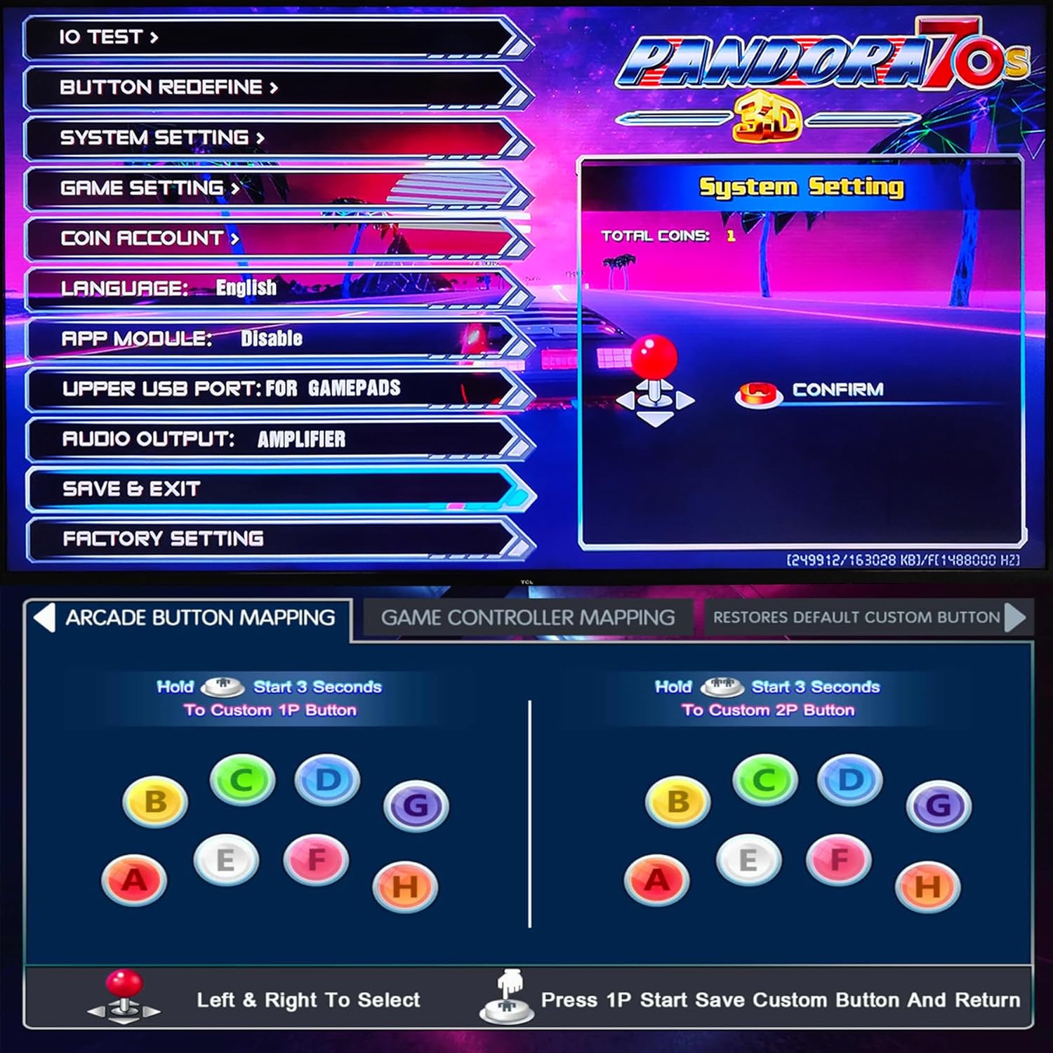 Imagen de RegiisJoy 【20000 Juegos en 1】 Pandora's Box 40S Arcade Game Console Retro Game Console Máquina de Juegos para PC, proyector y TV, 2-4 Jugadores, 1280 x 720, Juegos 3D,