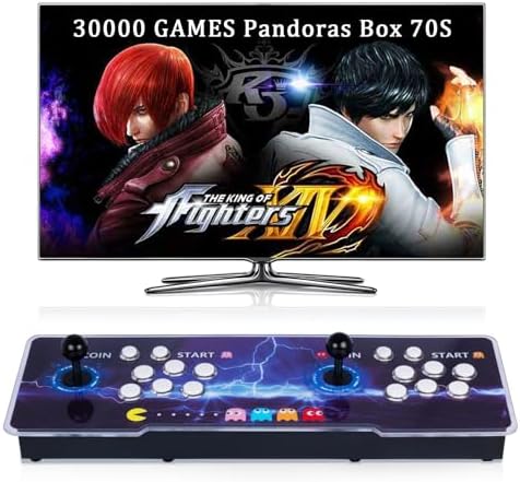 Imagen de RegiisJoy 【20000 Juegos en 1】 Pandora's Box 40S Arcade Game Console Retro Game Console Máquina de Juegos para PC, proyector y TV, 2-4 Jugadores, 1280 x 720, Juegos 3D,
