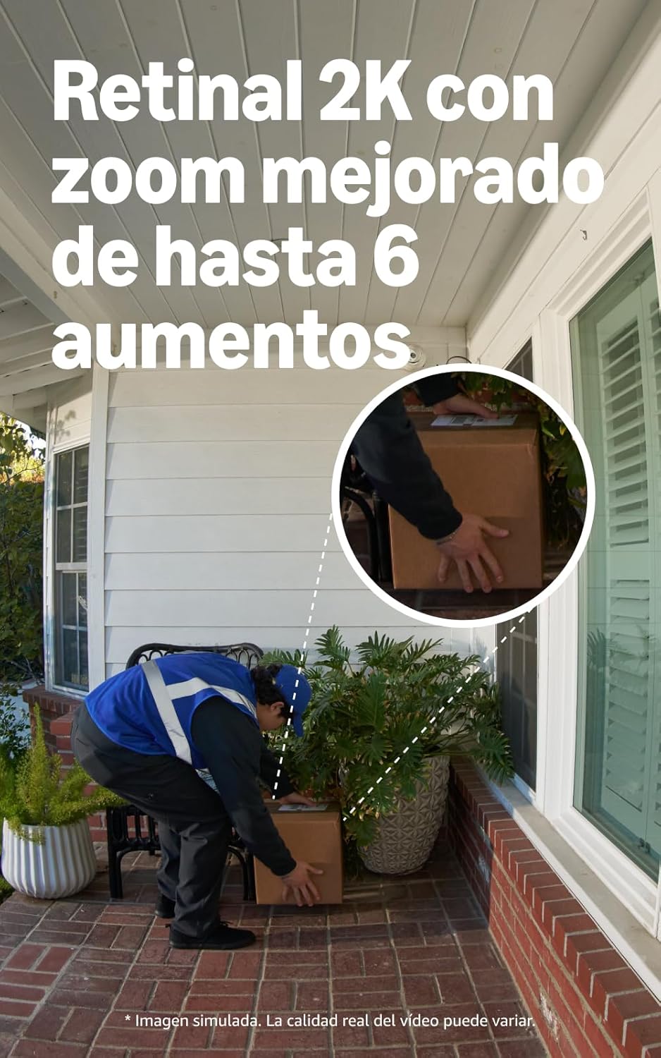 Imagen de Ring Videotimbre Plus con batería (Battery Video Doorbell Plus) (última gen.) | Timbre con cámara | Retinal 2K | Zoom 6x | Batería recargable | Prueba gratuita de 30 días del plan de suscripción Ring