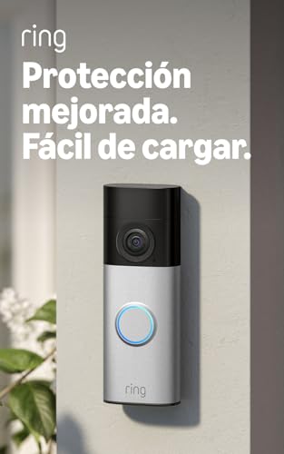 Imagen de Ring Videotimbre Plus con batería (Battery Video Doorbell Plus) (última gen.) | Timbre con cámara | Retinal 2K | Zoom 6x | Batería recargable | Prueba gratuita de 30 días del plan de suscripción Ring