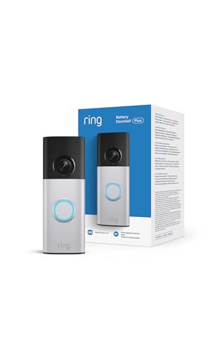Imagen de Ring Videotimbre Plus con batería (Battery Video Doorbell Plus) (última gen.) | Timbre con cámara | Retinal 2K | Zoom 6x | Batería recargable | Prueba gratuita de 30 días del plan de suscripción Ring