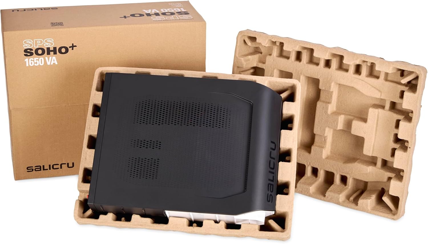 Imagen de Salicru SPS 1250 Soho+ – Sistema de Alimentación Ininterrumpida (SAI/UPS) de 1250 VA Line-Interactive y con Doble Cargador USB