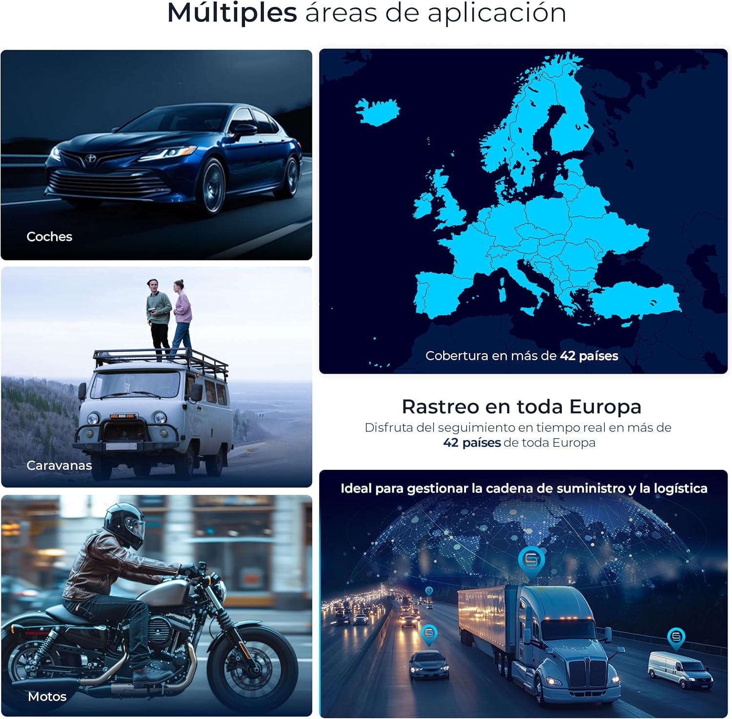 Imagen de Salind 01 4G - Localizador GPS para Coche, Moto y Otros Vehículos - Conexión Directa a Batería - Seguimiento en Tiempo Real, Historial de Rutas y Alarmas - Longitud Total del Cable 1,38m