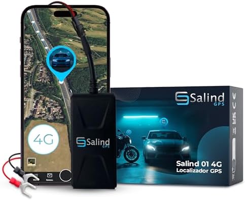 Imagen de Salind 01 4G - Localizador GPS para Coche, Moto y Otros Vehículos - Conexión Directa a Batería - Seguimiento en Tiempo Real, Historial de Rutas y Alarmas - Longitud Total del Cable 1,38m