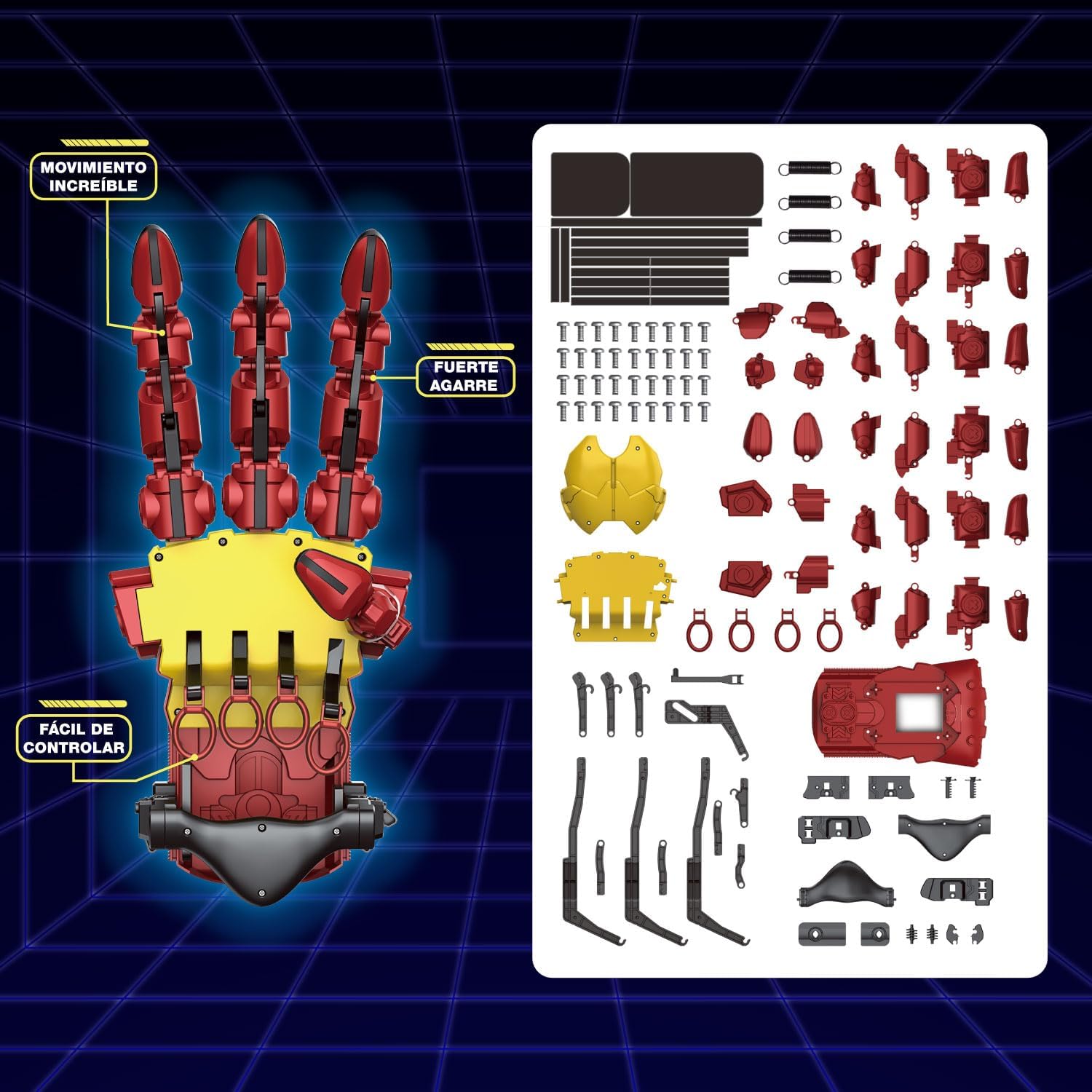 Imagen de Science4you Kit de Mano Hidráulica Cyborg - Construye tu Propia Mano Robótica Gigante con 112 Piezas, Juguetes Stem Iron, Regalo de Robots Kits de Modelismo para Niños y Niñas de 10 11 12 13 14+ años
