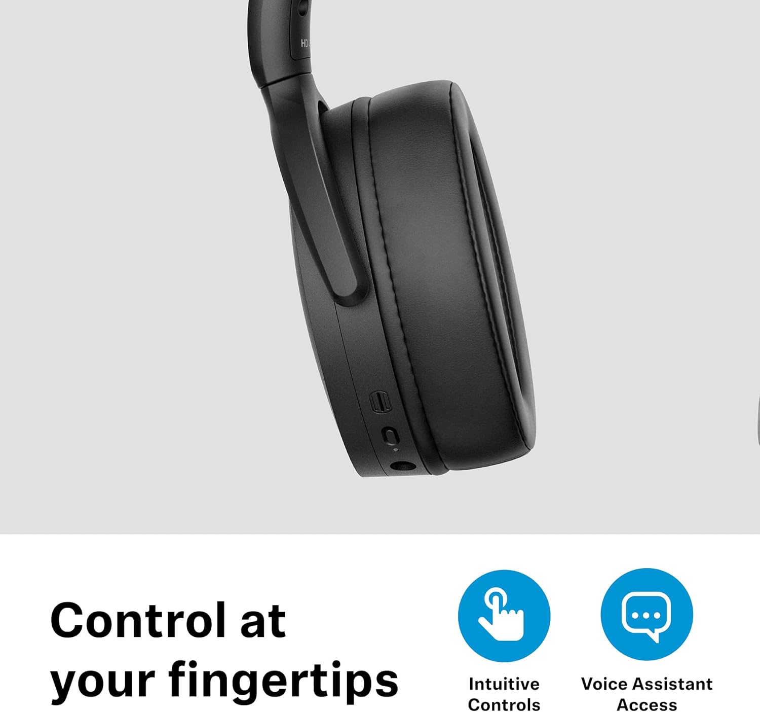 Imagen de Sennheiser HD 450Bt Headset Wired & Wireless Head-Band, W128263698 (Wireless Head-Band Calls/Music USB Type-C Bluetooth Black)