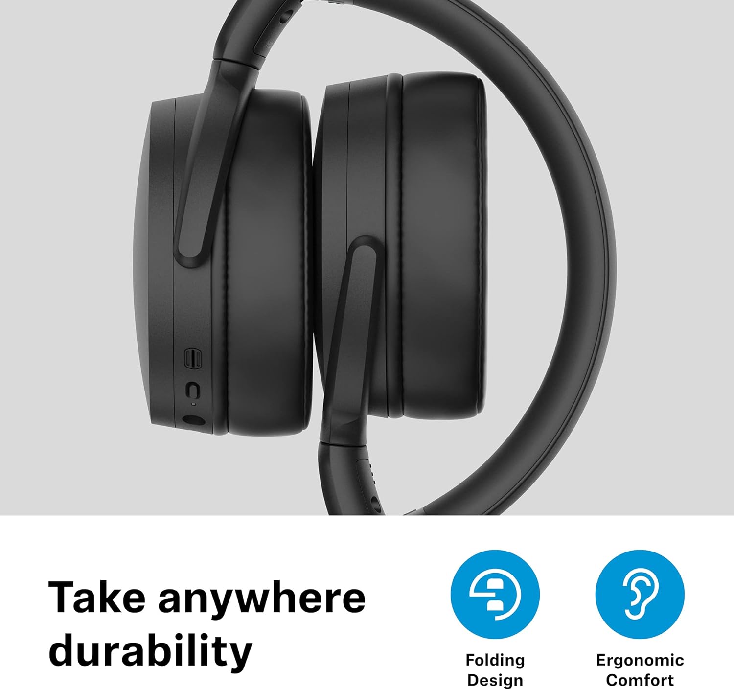 Imagen de Sennheiser HD 450Bt Headset Wired & Wireless Head-Band, W128263698 (Wireless Head-Band Calls/Music USB Type-C Bluetooth Black)