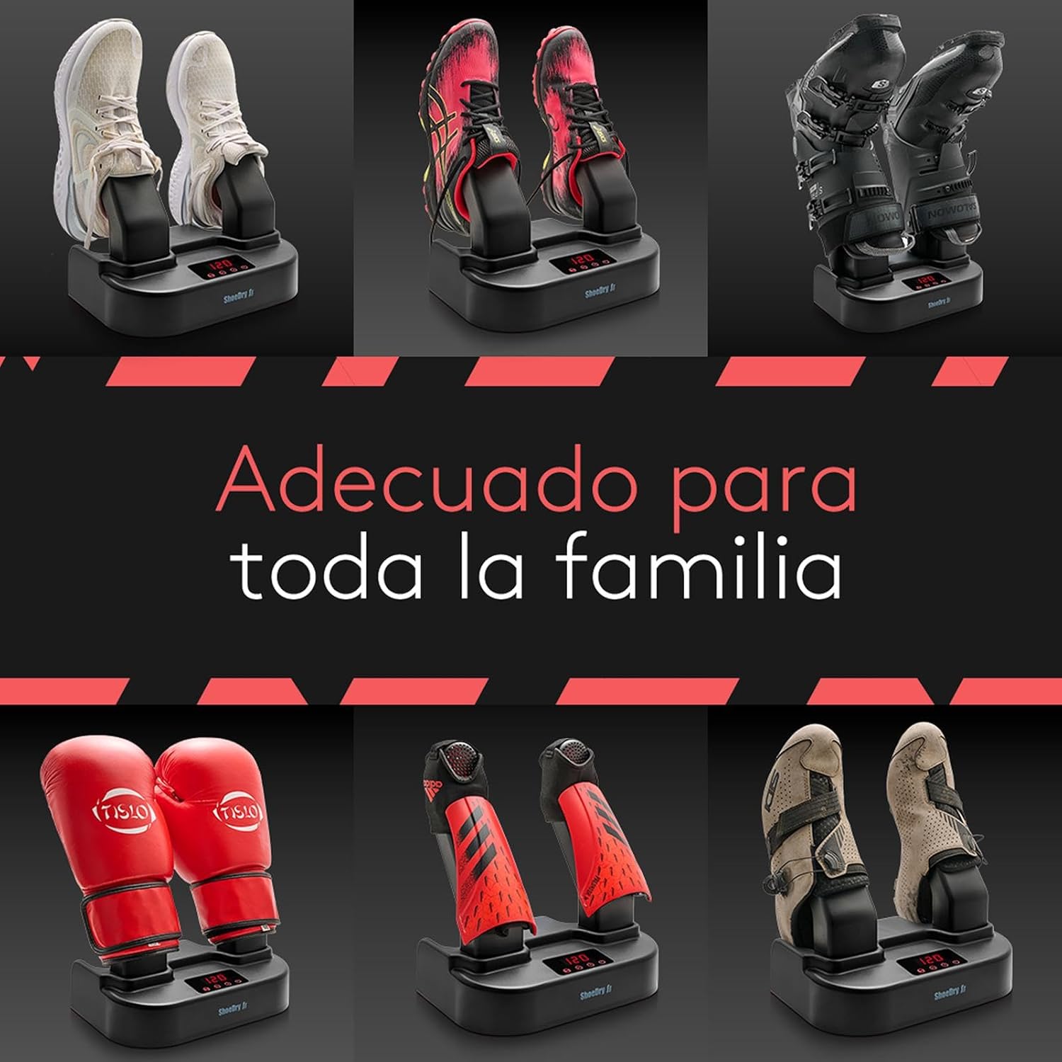 Imagen de SHOEDRY Ozone - Secador y Refrescador de Zapatos - Tecnología de Ozono - Elimina bacterias y Hongos - Sin olores desagradables - Zapatos Frescos y limpios - Eficiente energéticamente.