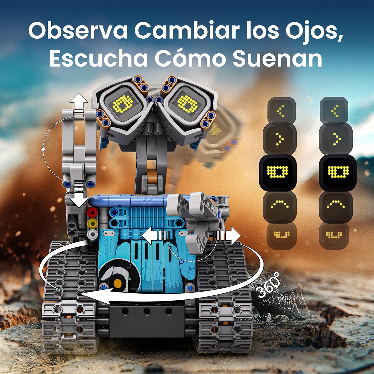 Imagen de Sillbird Robot Juguetes de Construcción para Niños, Kit de Robots programable Stem con App y Control Remoto Juguetes Robóticos para Niños de 8 9 10 11 12 13 + Años (473 Piezas)