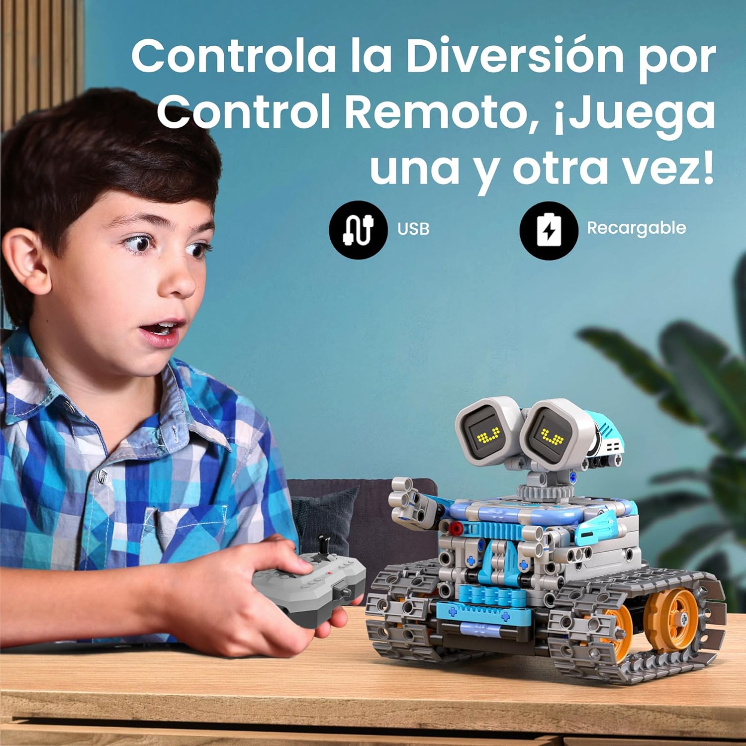Imagen de Sillbird Robot Juguetes de Construcción para Niños, Kit de Robots programable Stem con App y Control Remoto Juguetes Robóticos para Niños de 8 9 10 11 12 13 + Años (473 Piezas)