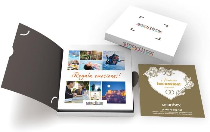 Imagen de Smartbox Caja Regalo Vivan los Novios, Idea de Regalo recién Casados, 1 o 2 Noches con Desayuno y opción de 1 o 2 cenas para 2