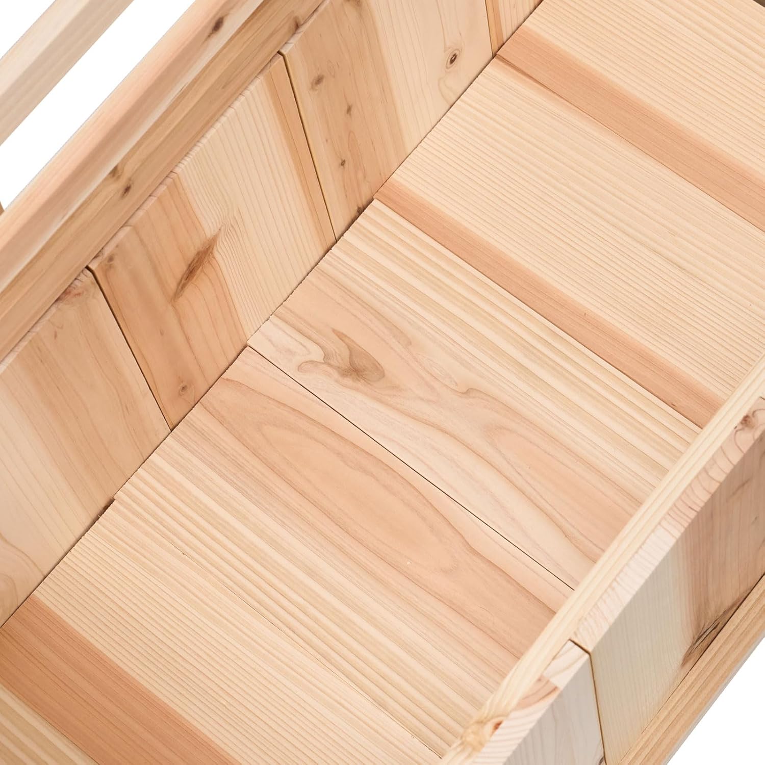 Imagen de soges Jardinera con enrejado, jardinera con enrejado y agujeros de drenaje, caja de madera natural, enrejado de jardín para plantas trepadoras, bancal de jardín para balcón o terraza, 90 × 40 × 151 cm
