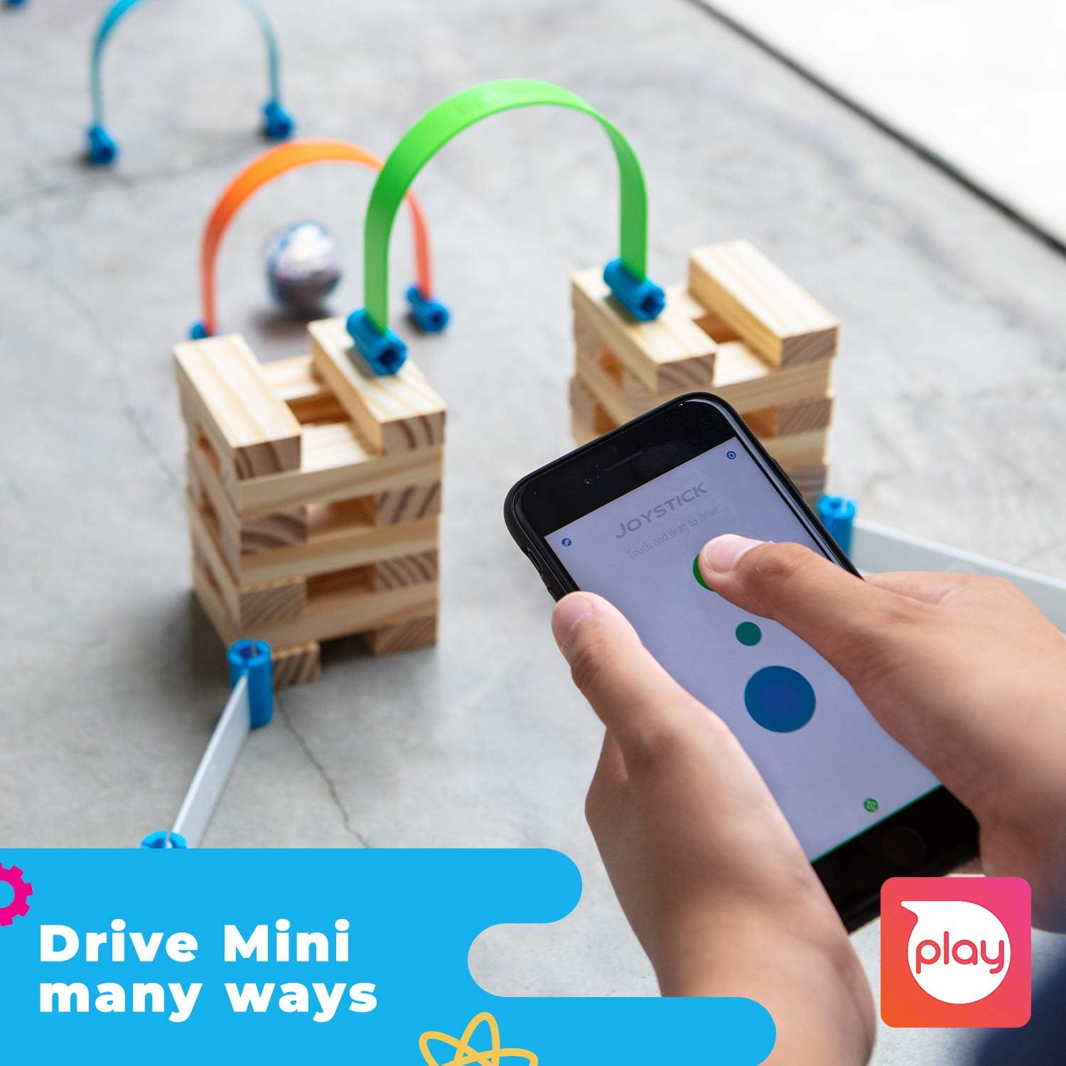 Imagen de Sphero Mini Kit de Actividades Bola robótica controlada por Aplicaciones y Juego de construcción de 55 Piezas de Aprendizaje Stem, Juega, aprende, codifica, a Partir de 5 años