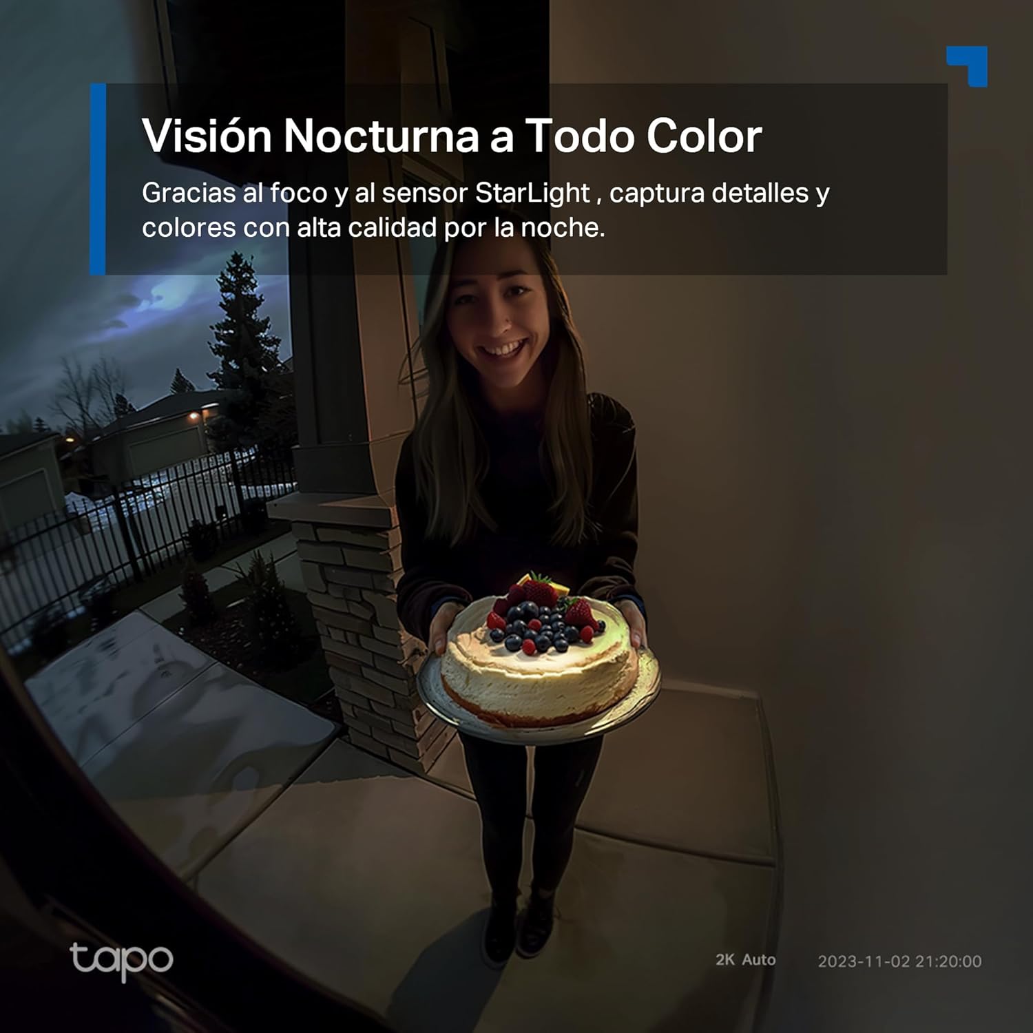 Imagen de Tapo D210 Timbre Inalámbrico con Cámara 2K, Timbre Videoportero WiFi Exterior Impermeable, Detección de Movimiento Inteligente, Visión Nocturna, Audio Bidireccional, Alerta, en Tarjeta SD/Nube