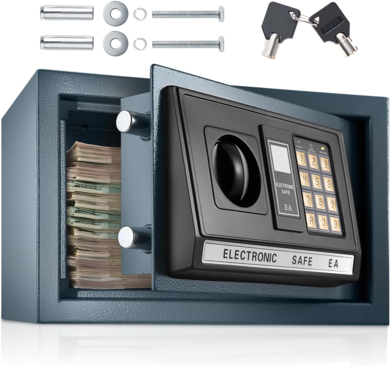 tectake® caja fuerte pequeña con cerradura electronica,