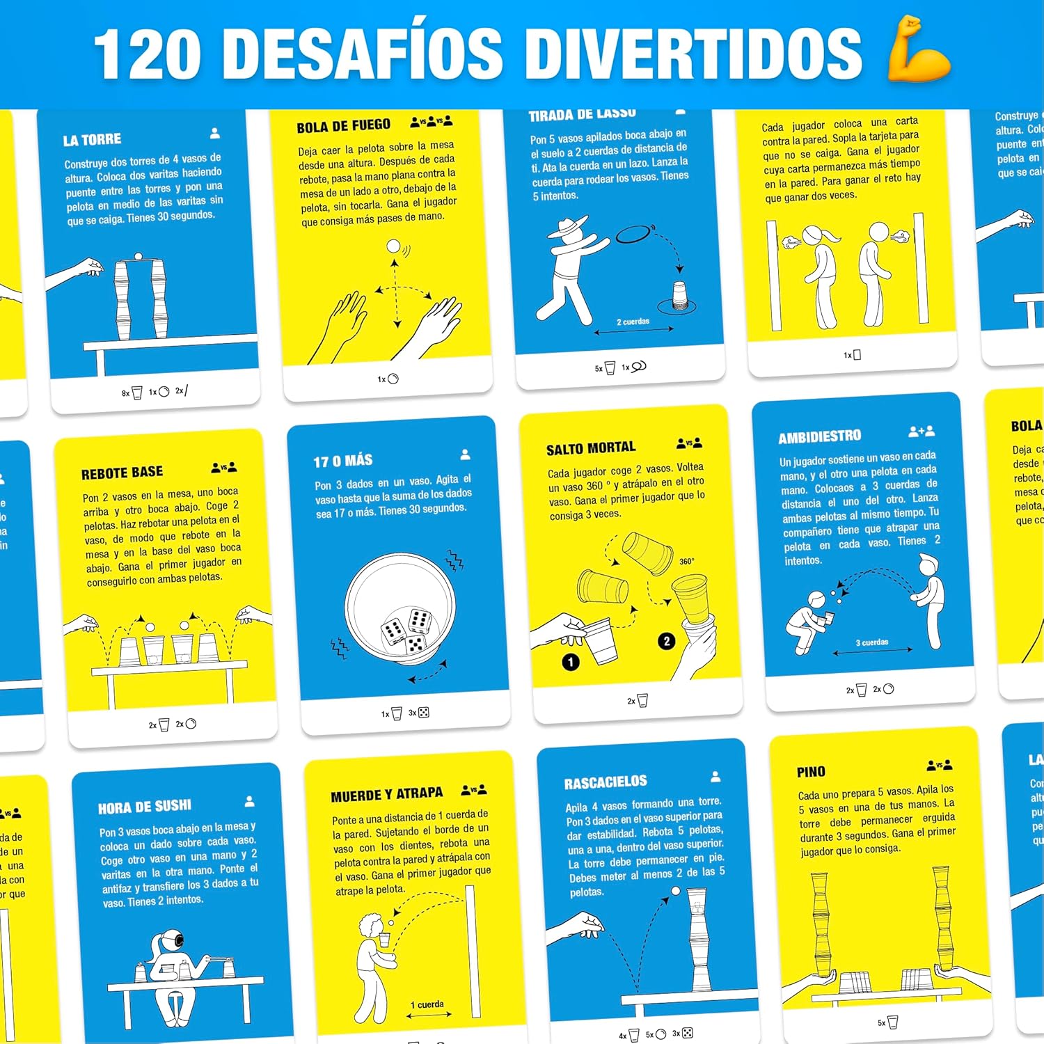 Imagen de The World Game Super Skills - Juego de Mesa Divertido Lleno de Acción para Niños y Adultos - Regalo para Todas Las Edades - Español